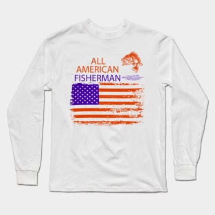 All American Fisherman Long Sleeve T-Shirt